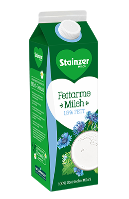 Stainzer Fettarme Milch 1,5% Fett 1L
